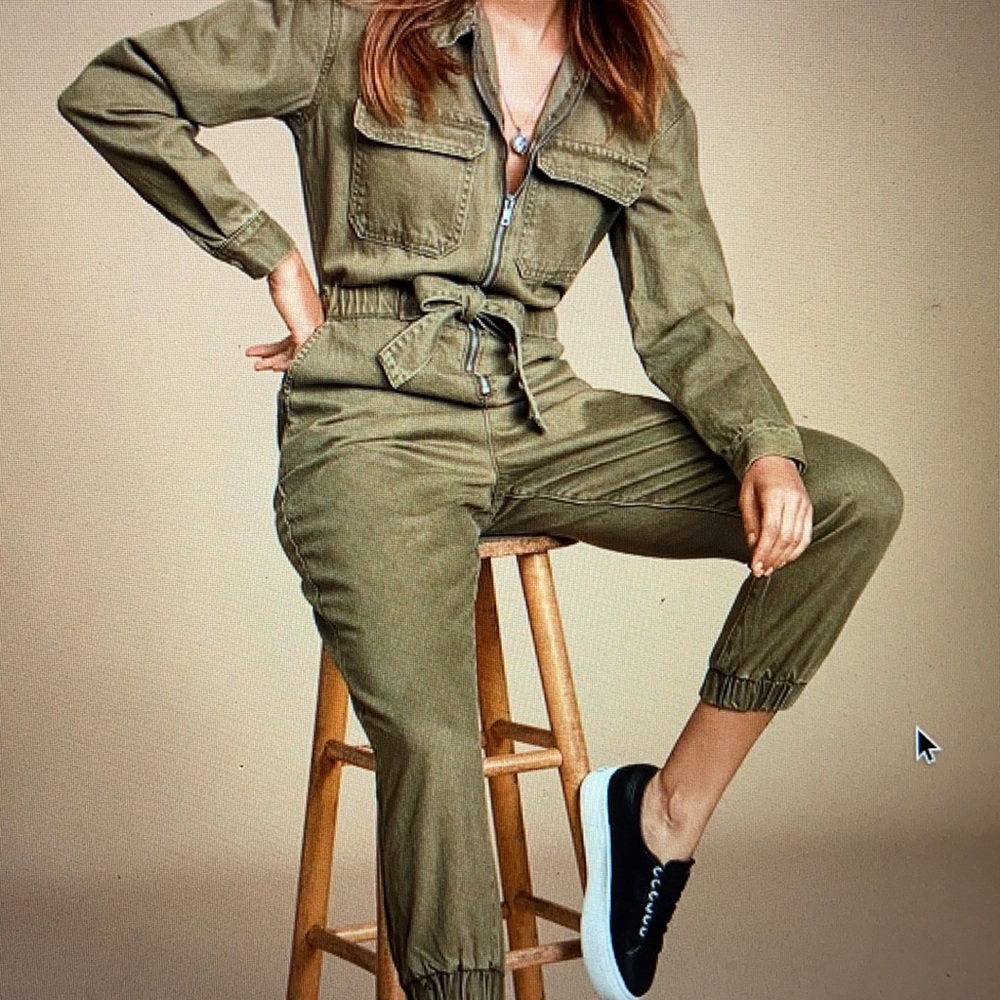 Olive green jumpsuit